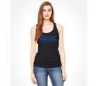 I Stand with Israel XL Black Women's Racerback Tank Top