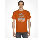 Peace and Hope from Israel Orange S Men's T-Shirt