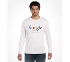 "Koogle" Funny Jewish White XXL Men's Long Sleeve T-Shirt